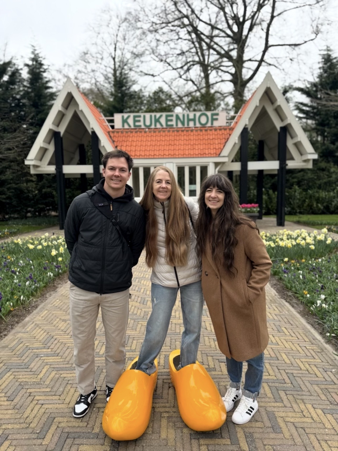 Cheryl with family in the Netherlands